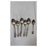 Antique silver plate spoons