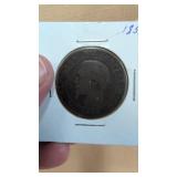 1853 D FRANCE 10 CENTIMES COIN