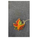 Maple leaf brooch