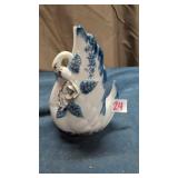 Enesco porcelain swan planter