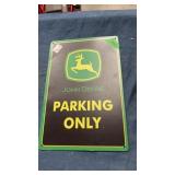 John Deere parking sign