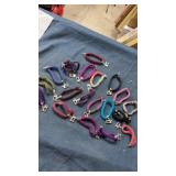 Fibre charm bracelets