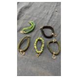 Fibre charm bracelets