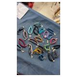 Fibre charm bracelets