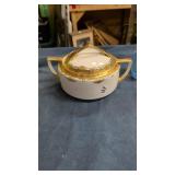 Antique Hand Painted Nippon Covered Bowl with