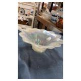 Italy iridescent glass bowl