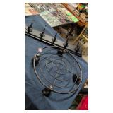 Coat hooks and plant holder
