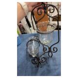 Metal decorative candle holders