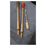 3 Yankee' spiral ratchet (push-pull) screwdrivers