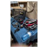 Bike basket helmet mirror bell ....