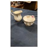 Royal Albert creamer and sugar 50th anniversary.