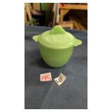 vintage Fire-King Jadeite Jane Ray Lidded Sugar