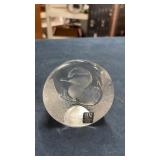 Full lead duck paperweight Sweden