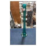 Turquoise blue twisted stem vase