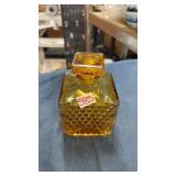 Square amber decanter
