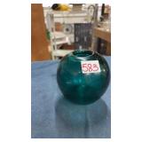 Blue/ green glass vase