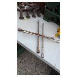2- 4-way tire irons