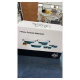 Ceramic bakeware set - new