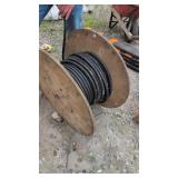 Spool of flexible motor supply cable or coil