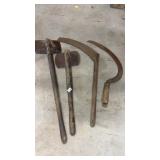 Vintage Sickle & axes