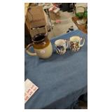 Pitcher and mugs