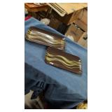Swirl serving collection rectangle plates