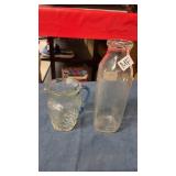Vintage glass jug/ bottle