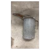 Vintage galvanized oil can