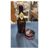 Vintage root beer bottle & mink oil