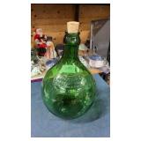 Large green bottle