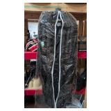 Trench leather jacket
