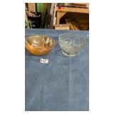 Amber dish and dessert cup