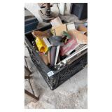 Crate of sand paper