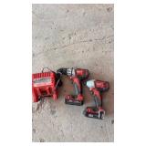 Milwaukee drills - working