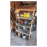 Shelf with contents