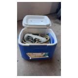 Cooler with fittings for hose