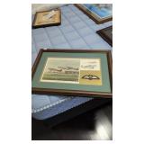 Aviation framed art numbered 1/10