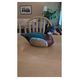 Painted ceramic duck