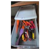 Drawer of garden tools