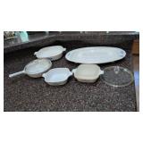 Corning ware dishes w lids