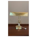 Brass bankers lamp