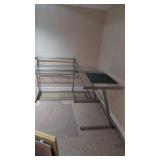 Glass top desk