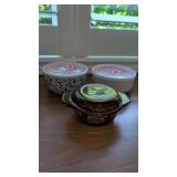 Fire King Anchor Hocking 12oz& dish Storage bowls
