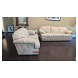 Love seat and couch
