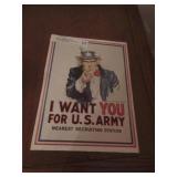 'I Want You for US Army' lithograph