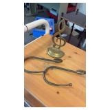 Brass hooks& music note