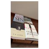 PD James hardcover books