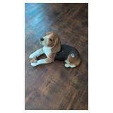 Sandicast beagle pup j125 hand-painted sculpture