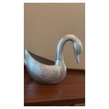 Metal swan planter - Mexico