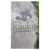 Metal garden decor